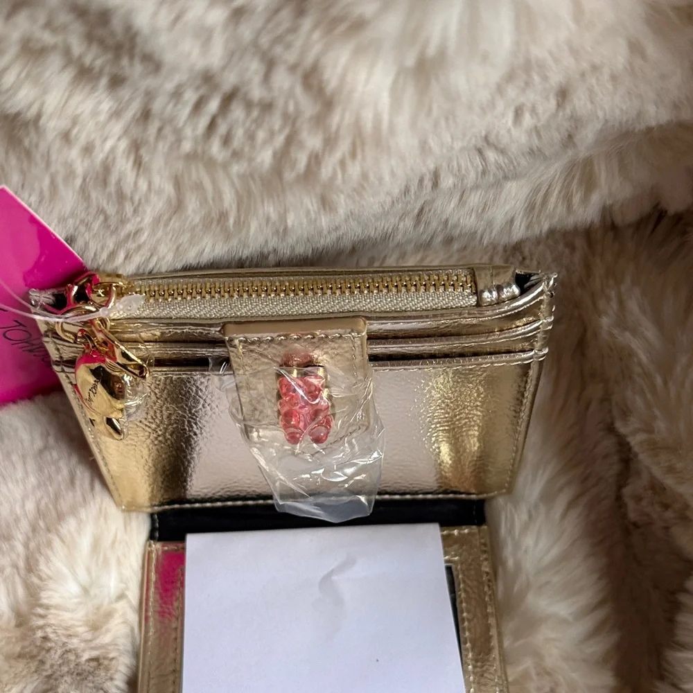 Betsey Johnson Gold Wallet with Candy Accents - Picture 4 of 5